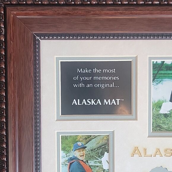 Alaska Mat Photo Frame Real Wood Brown 14" X 17" - Picture 2 of 8